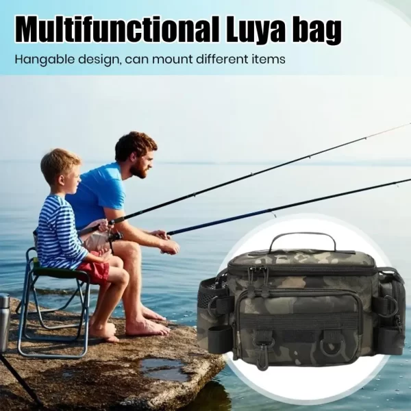 Fishing tackle, shoulder bag, storage bag, portable fishing rod holder - Image 23