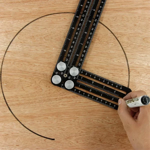 6 Fold Set Construction Angle Measuring Ruler Aluminum Alloy - Image 9