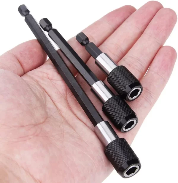 60/100/150mm Hexagonal Quick-release Self-locking Extension Rod Electric Drill Driver - Image 18