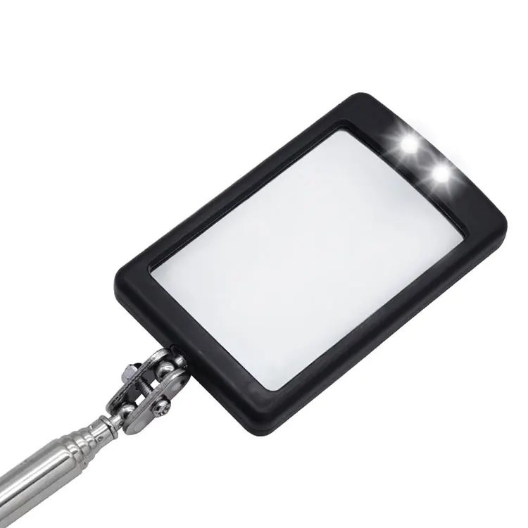 Automobile Chassis Endoscope 360°Telescoping Mirrors Angle LED Light Magnification Inspection Mirror - Image 11