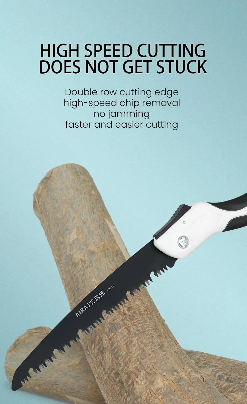 AIRAJ Woodworking Folding Saw Multifunction Cutting Wood Sharp - Image 16