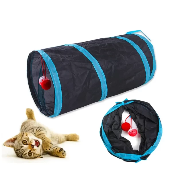 Cat Tunnel Foldable Cat Tunnel Pet Supplies Cat S T Y Pass Play Tunnel - Image 2