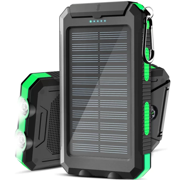 Waterproof Outdoor Solar Power Bank 38800mAh Dual USB Travel Outdoor Solar Mobile Phone Charger Solar - Image 10