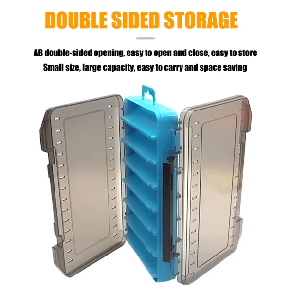Fishing Tackle Box 14 Compartments Fishing Accessories Lure Hook Storage Case - Image 4