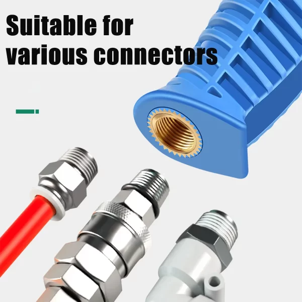 Air Blow Gun,High Flow Air Blower Gun for Compressor with Angled Bent Nozzle - Image 3