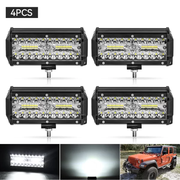 12V 24V Headlight Truck Farm Tractor Boat SUV ATV Light Bar/work Light Car LED Light Bar Offroad 4x4 Spotlights - Image 9