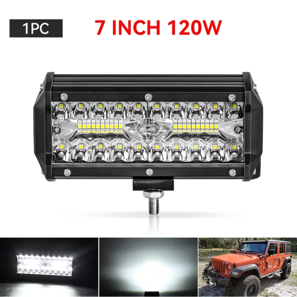 12V 24V Headlight Truck Farm Tractor Boat SUV ATV Light Bar/work Light Car LED Light Bar Offroad 4x4 Spotlights - Image 17