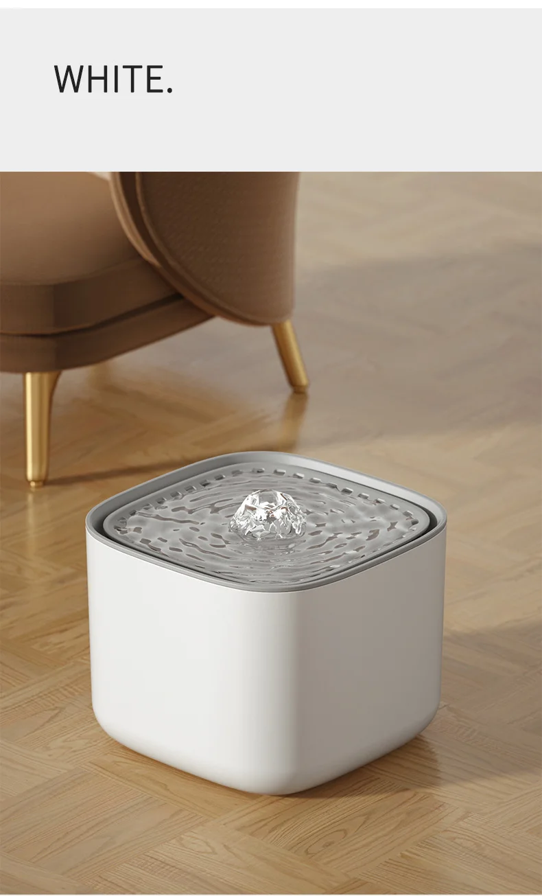 3L Cat Water Fountain Auto Recirculate Filter Large Capacity Filtring Cat Water Drinker - Image 26
