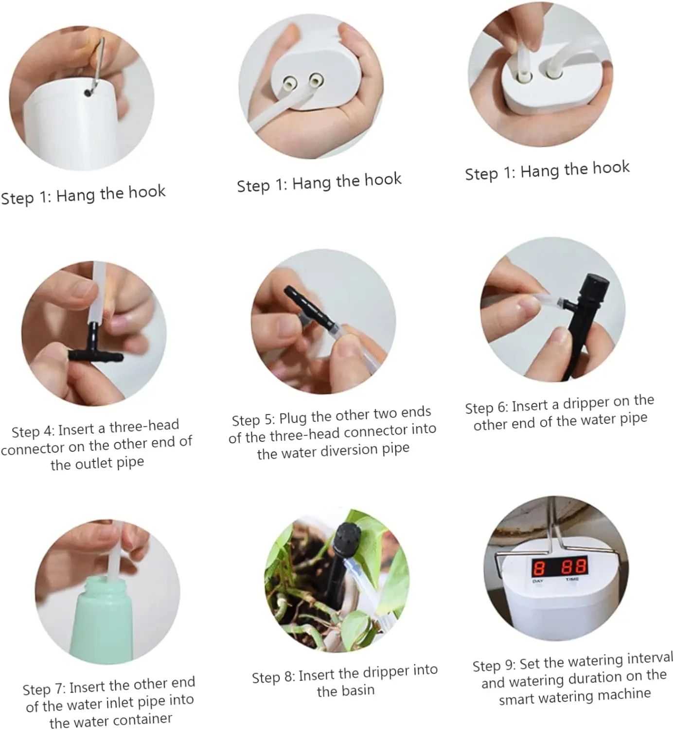 Automatic Plant Flower Watering Pump Home Sprinkler Drip Irrigation Device 2/4/8/16 Heads - Image 2