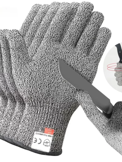 HPPE Level 5 Safety Anti Cut Gloves High-strength Industry Kitchen Gardening Anti-Scratch Anti-cut Glass Cutting Multi-Purpose