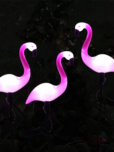 Solar Flamingo Light Outdoor Courtyard Decoration Light Waterproof Garden LED Patio Walkway Light