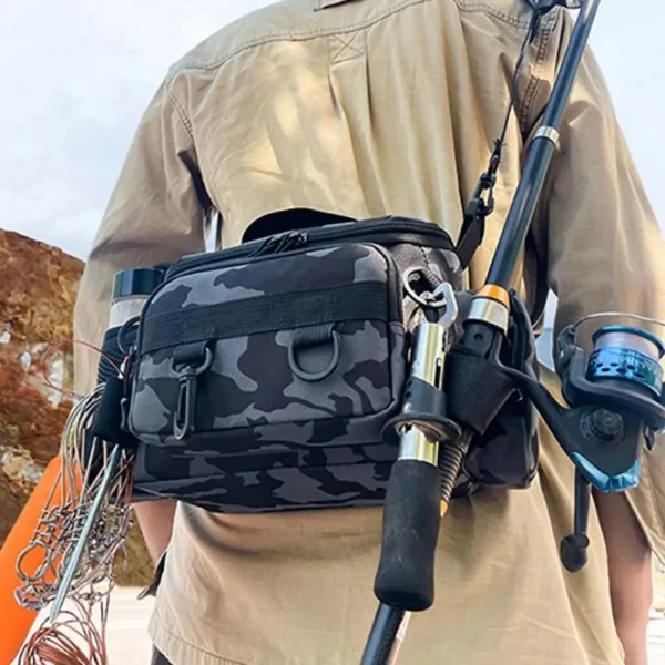 Fishing tackle, shoulder bag, storage bag, portable fishing rod holder - Image 2