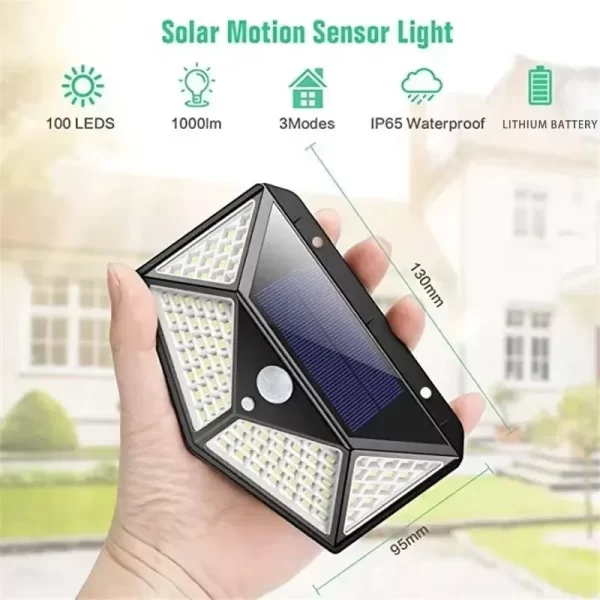 Multifunctional Solar Lamp Outdoor Garden Decoration Solar LED Light Waterproof with Motion Sensor - Image 3