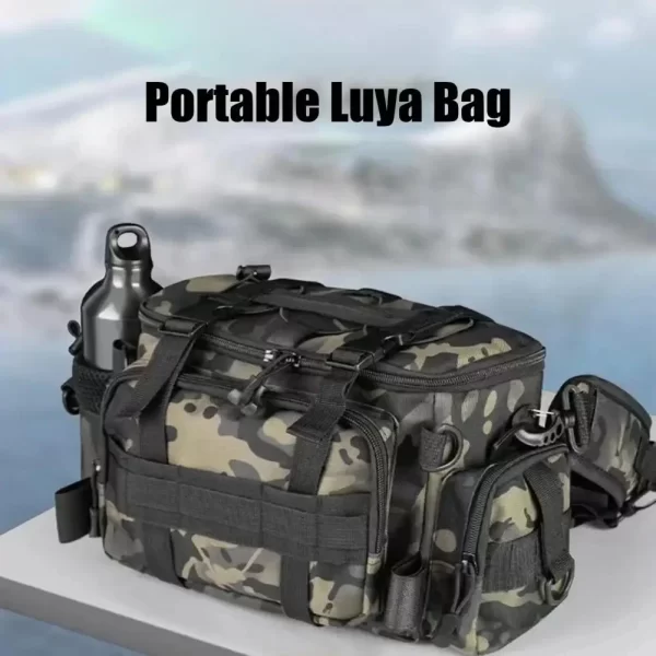 Fishing tackle, shoulder bag, storage bag, portable fishing rod holder - Image 4