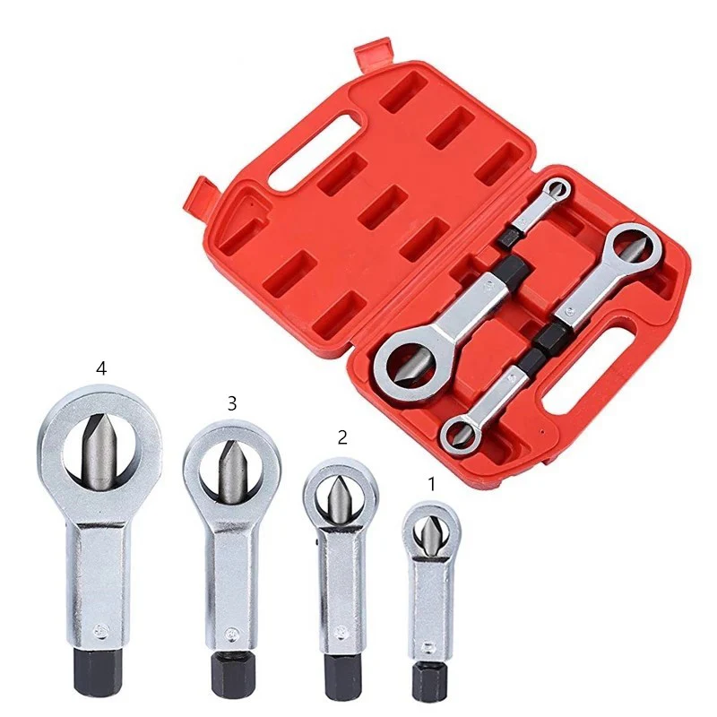 4pcs/1set Heavy-Duty Nuts Splitter Tools Set Nut Breaker - Image 10