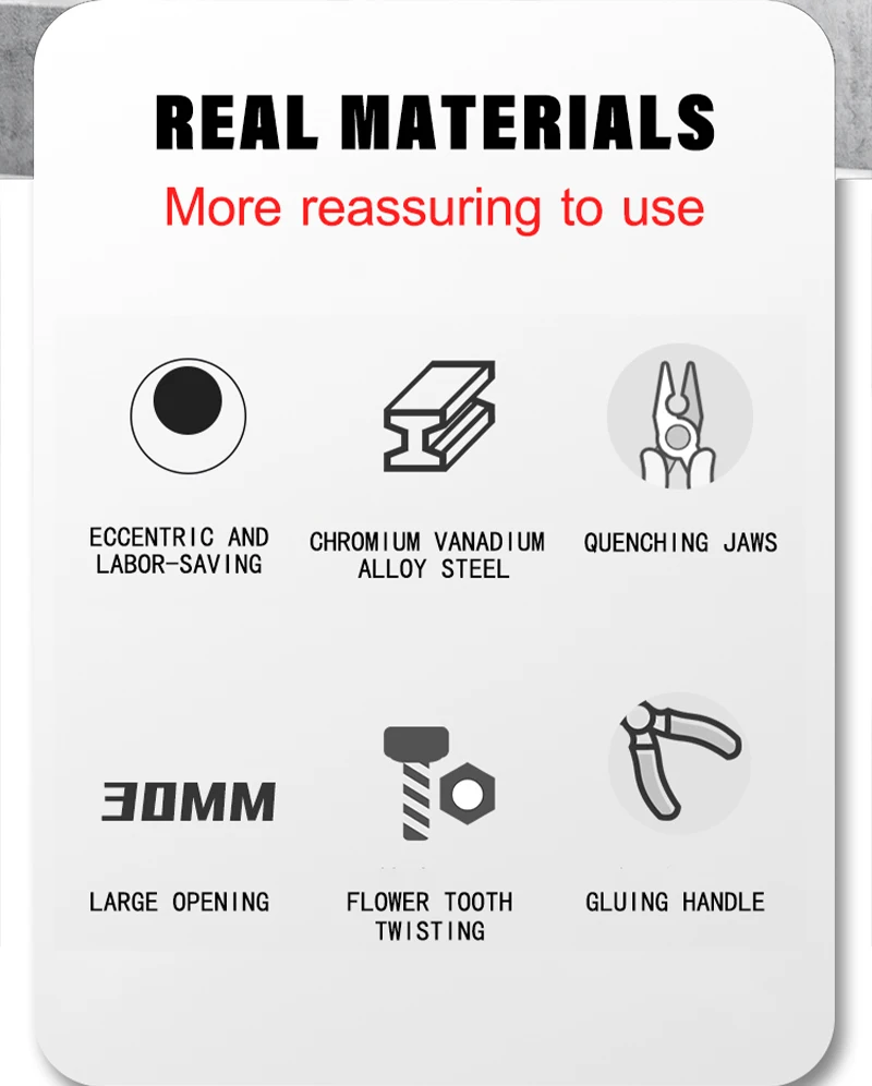 AIRAJ Multifunctional Universal Diagonal Pliers Hardware Wire Cutters Professional Electrician Anti Slip - Image 12