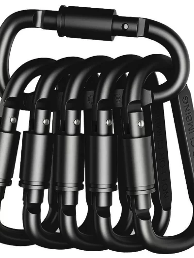 4-6PCS Carabiner Set For Key Camping Survival EDC Outdoor Keychain Clip  Alloy Aluminum Tactical Caribiner Hook Karabiners