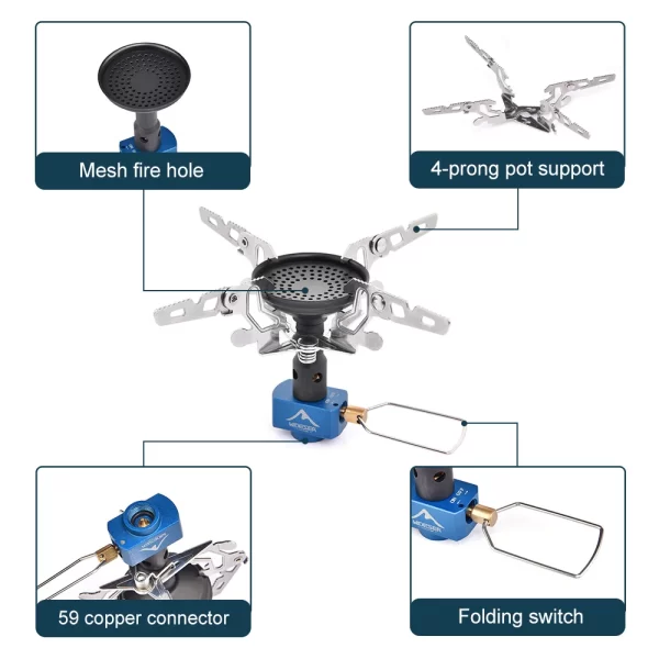 Outdoor Camping Gas Burner Outdoor Stove 3300W  Survival Bushcraft Kitchen - Image 5