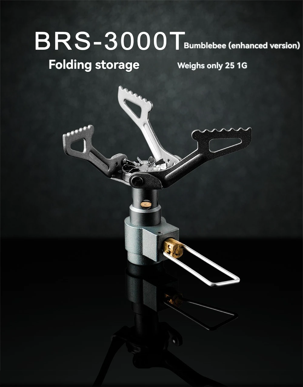 BRS-3000T Titanium Mini Camping Gas Burners 25g One-Piece Pocket Stove - Image 7
