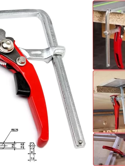 1PCS Quick Guide Rail Clamp Carpenter F Clamp
