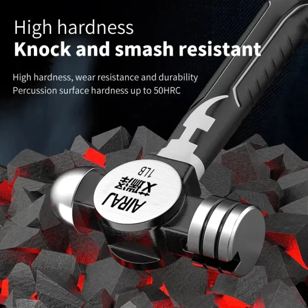 Small Hammer Mini Claw Hammer Head Fitter Hammer Octagonal Hammer Multifunctional Integrated Nail Hammer - Image 4