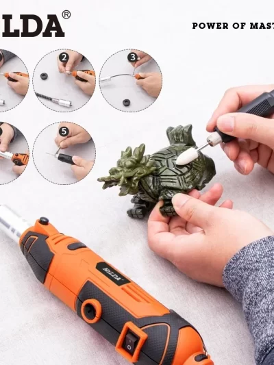 HILDA 200W Engraver Electric Drill Engraving Dremel Rotary Tool Machine New Style Variable Speed