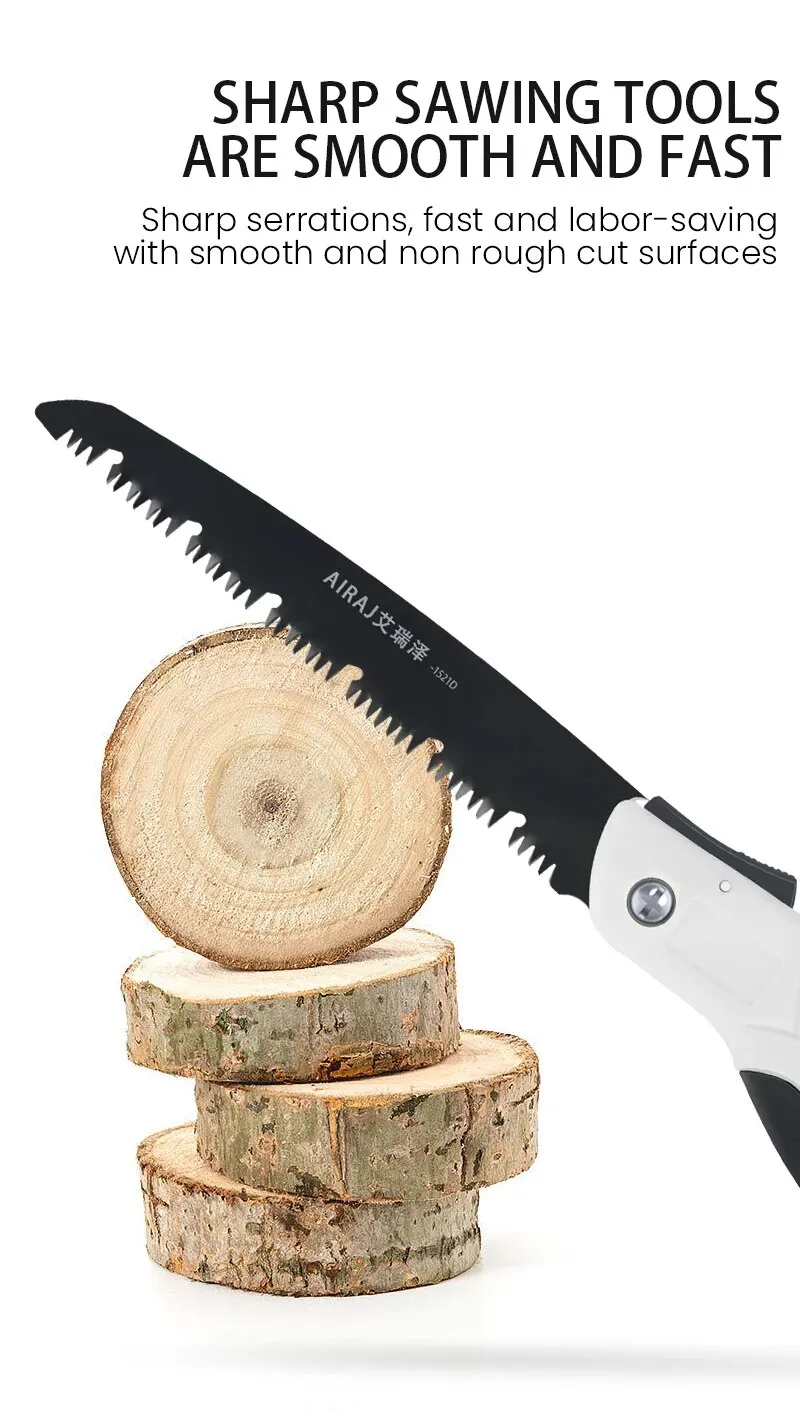 AIRAJ Woodworking Folding Saw Multifunction Cutting Wood Sharp - Image 13