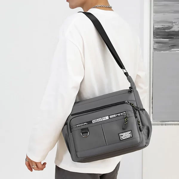 Design Oxford Shoulder Bag Large Capacity Men's Casual Multi-layer - Image 3