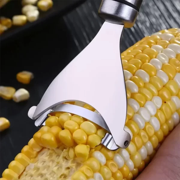 Stainless Steel Corn Peeler Serrated Corn Stripper Peelers Cob Shaver Planer - Image 11