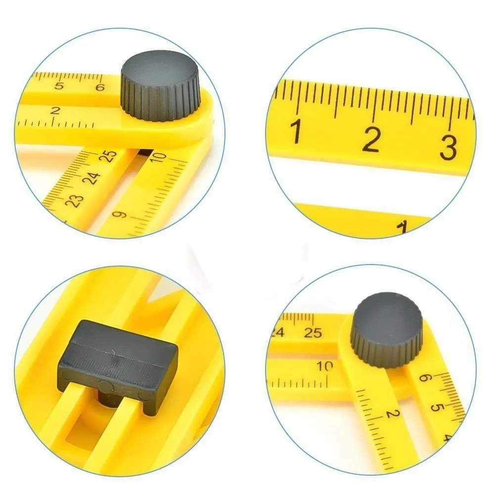 Protractor Multi Angle Ruler Template 4 Folding Angle Measuring Tool - Image 14