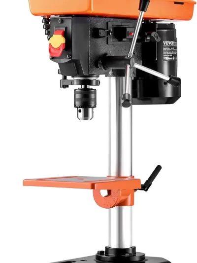8 in Benchtop Drill Press, 2.3A Induction Motor, Tabletop Drilling Machine with 750/1140 / 1740/2340 / 3200 RPM Adjustable Speed