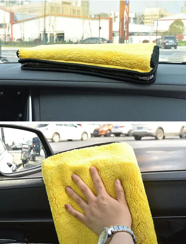 SEAMETAL Microfiber Car Washing Towel 400GSM Double-Sided Coral Velvet Clean Towels High Water Absorption - Image 27