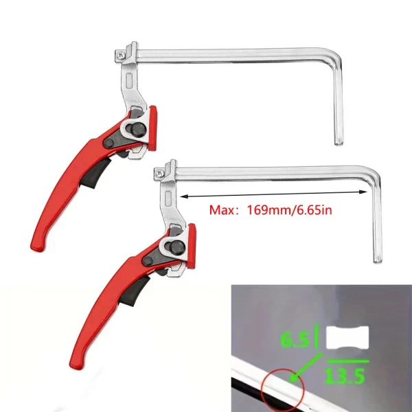 2PCS 160x60mm Quick Guide Rail Ratchet Clamp Woodworking F Clamp Quick Clamping - Image 7
