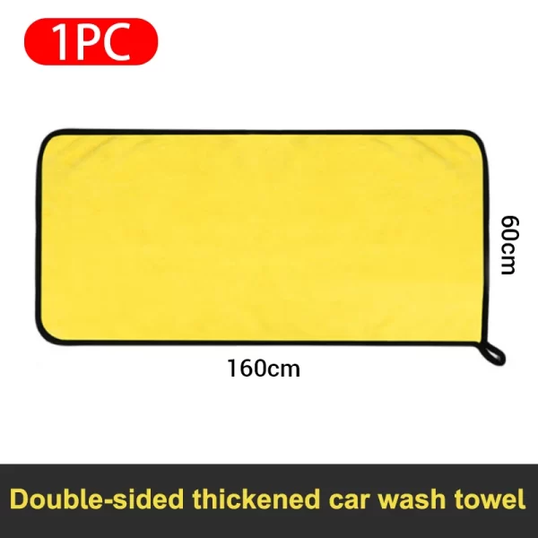 SEAMETAL Microfiber Car Washing Towel 400GSM Double-Sided Coral Velvet Clean Towels High Water Absorption - Image 7