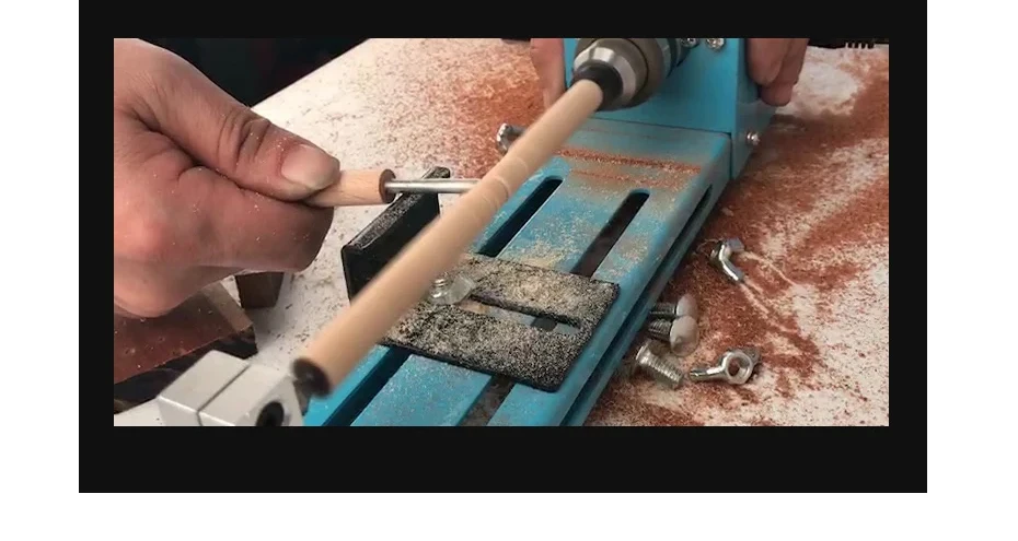 Electric Wood Mini Lathe Machine - Beads Grinding Polishing Beading Woodturning Lathe for Craft And DIY Projects - Image 23