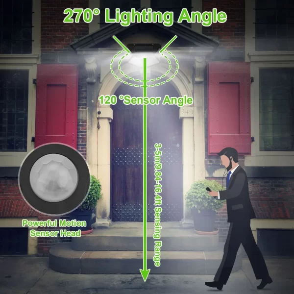 Multifunctional Solar Lamp Outdoor Garden Decoration Solar LED Light Waterproof with Motion Sensor - Image 12