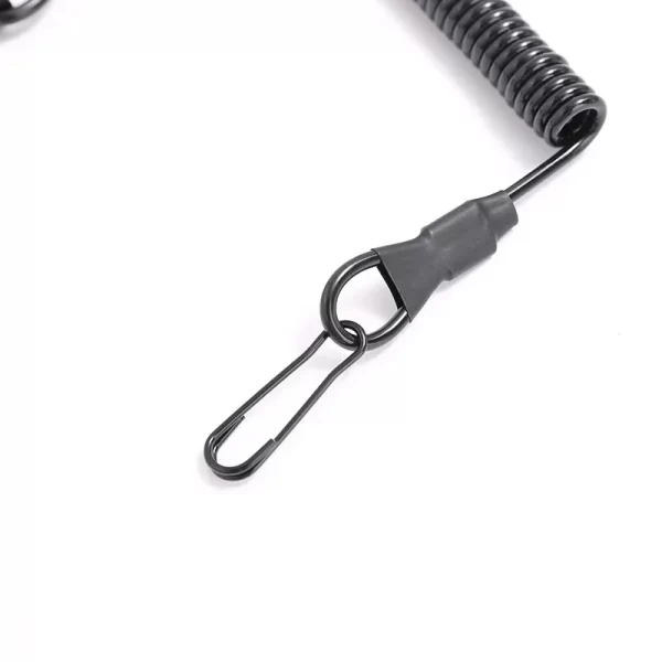 Tactical Anti-lost Elastic Lanyard Anti-theft Anti-cut Military Spring Seat Belt Gun Rope Key Ring - Image 5