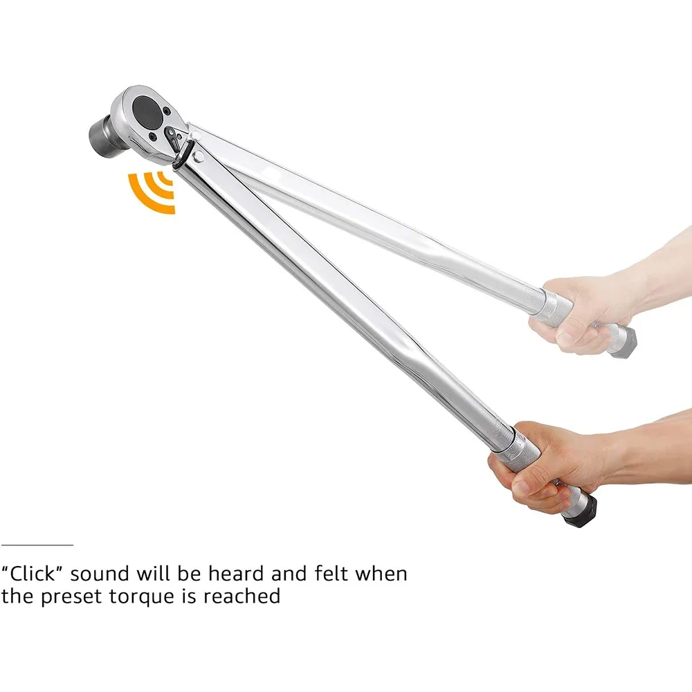 1/4 3/8 1/2-Inch Drive Click Torque Wrench 5-210N.m Square Drive Ratchet Wrench - Image 3