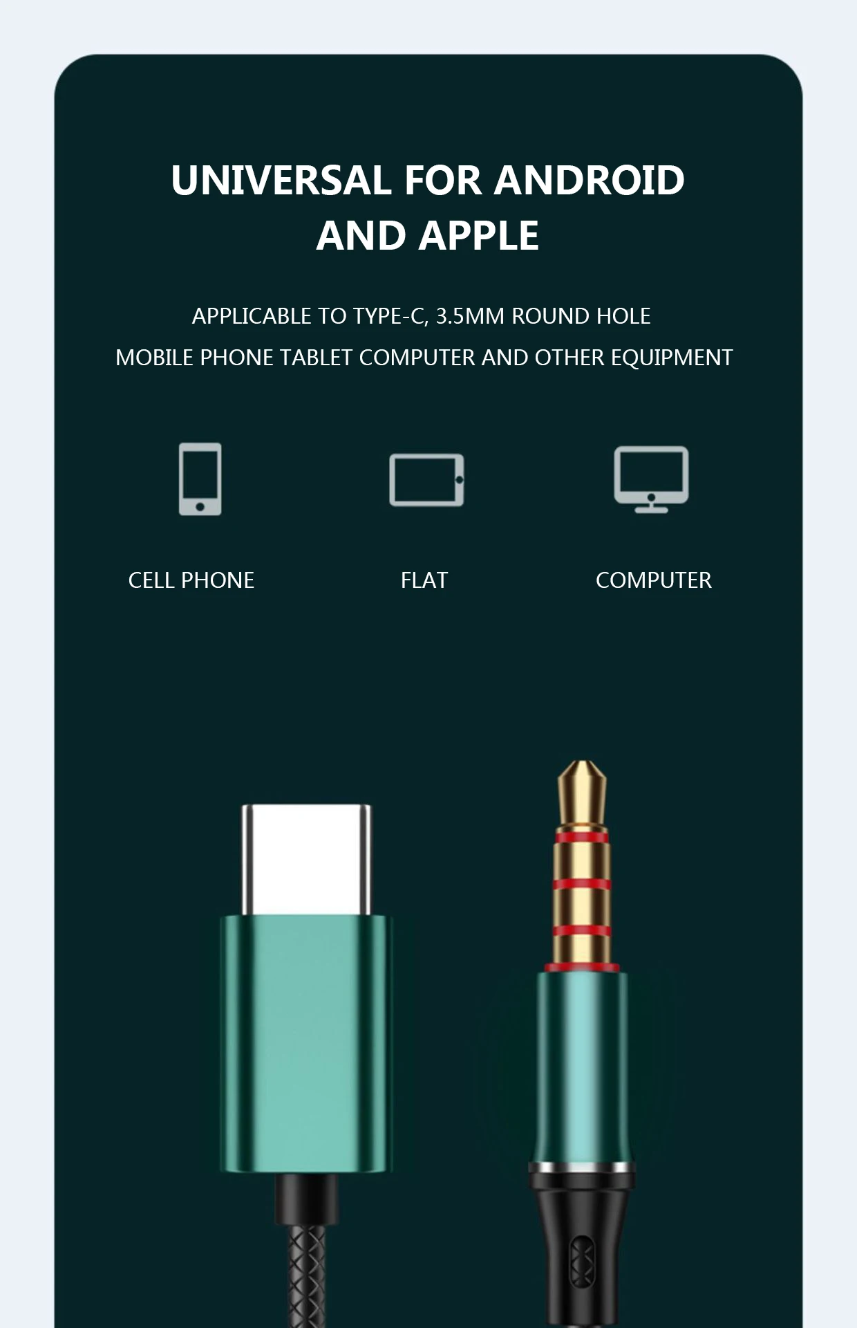 #Type C Headphones HiFi Bass Stereo Volume Control Headset With HD Mic 3.5mm Wired Earbuds For iPhone15/Samsung Galaxy Earphones - Image 20