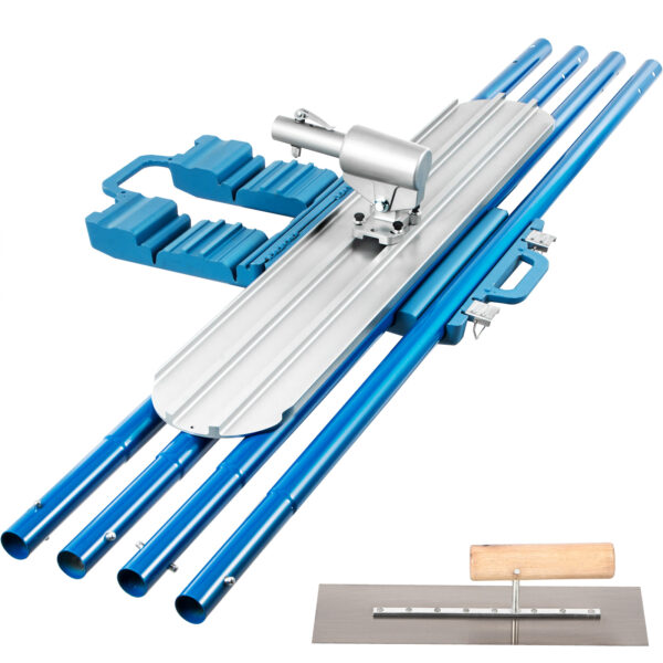 SucceBuy Concrete Float 1200x200mm/1200x300mm Finishing Bull Float with 4 Handle Round End Cement Trowel - Image 10