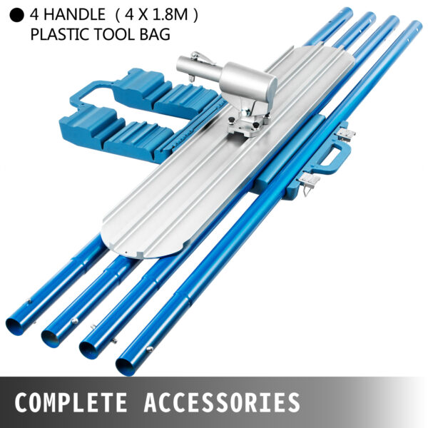 SucceBuy Concrete Float 1200x200mm/1200x300mm Finishing Bull Float with 4 Handle Round End Cement Trowel - Image 16