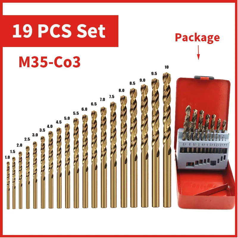 Cobalt High Speed Steel Twist Drill Bit M35 Stainless Steel Tool Set Of Drills Accessories For Metal Stainless Steel Drilling - Image 17