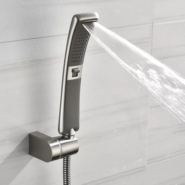 Waterfall 2 Function Hand Held Shower Head High Pressure Rain Shower Sprayer Set Water Saving - Image 6