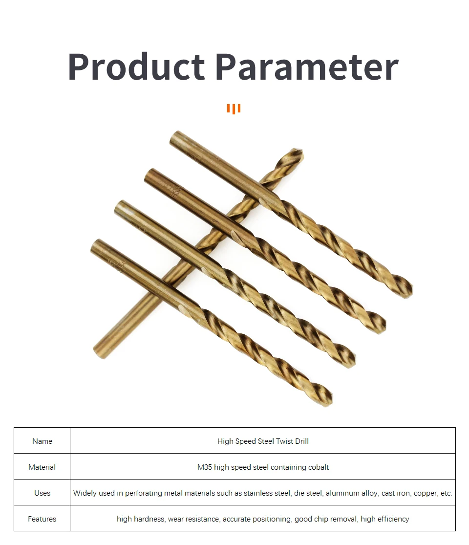 Cobalt High Speed Steel Twist Drill Bit M35 Stainless Steel Tool Set Of Drills Accessories For Metal Stainless Steel Drilling - Image 28