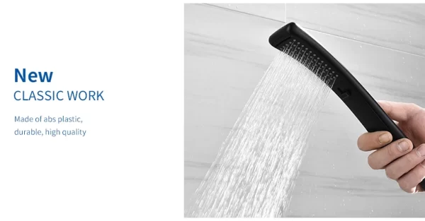 Waterfall 2 Function Hand Held Shower Head High Pressure Rain Shower Sprayer Set Water Saving - Image 30