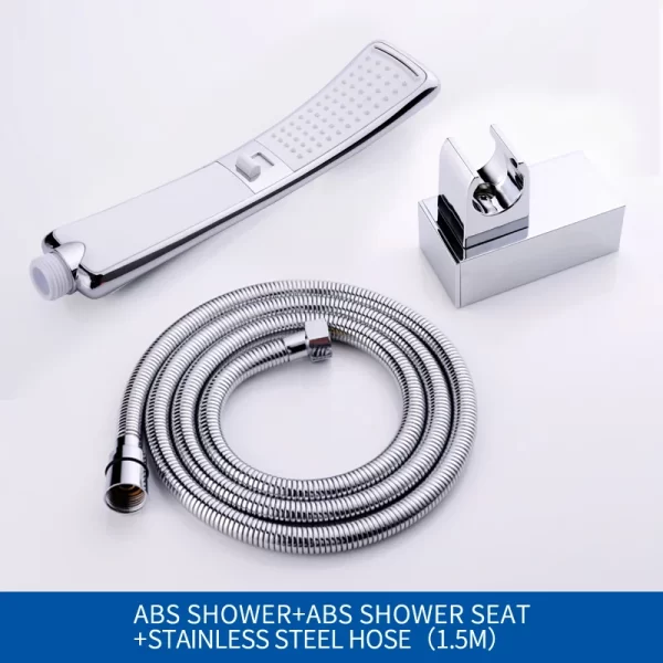 Waterfall 2 Function Hand Held Shower Head High Pressure Rain Shower Sprayer Set Water Saving - Image 13