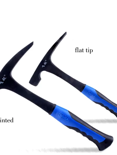 Carbon Steel Geological Stratigraphic Hammer Rock Pick Geology Prospecting Hand Tools Flat/Pointed Tip