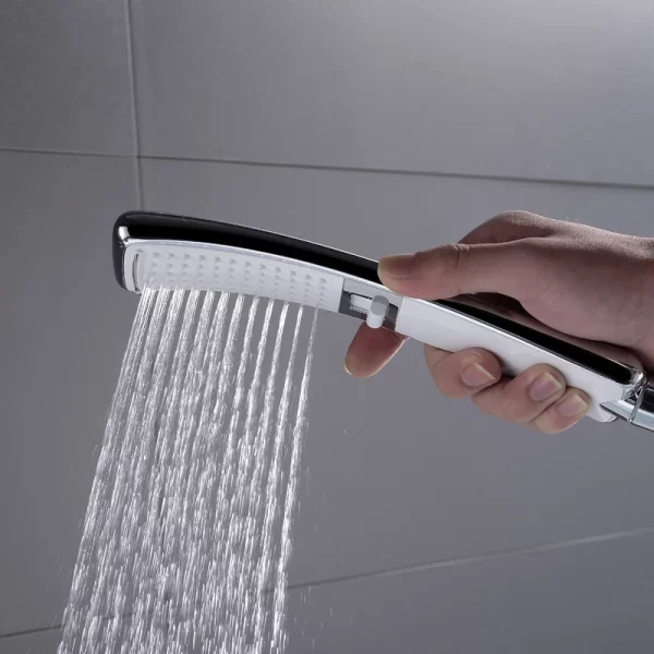 Waterfall 2 Function Hand Held Shower Head High Pressure Rain Shower Sprayer Set Water Saving - Image 4