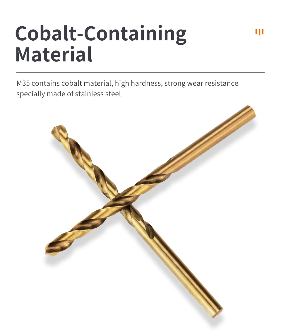 Cobalt High Speed Steel Twist Drill Bit M35 Stainless Steel Tool Set Of Drills Accessories For Metal Stainless Steel Drilling - Image 24