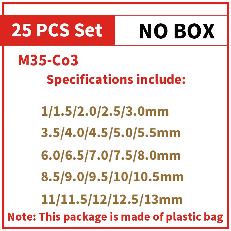 Cobalt High Speed Steel Twist Drill Bit M35 Stainless Steel Tool Set Of Drills Accessories For Metal Stainless Steel Drilling - Image 11